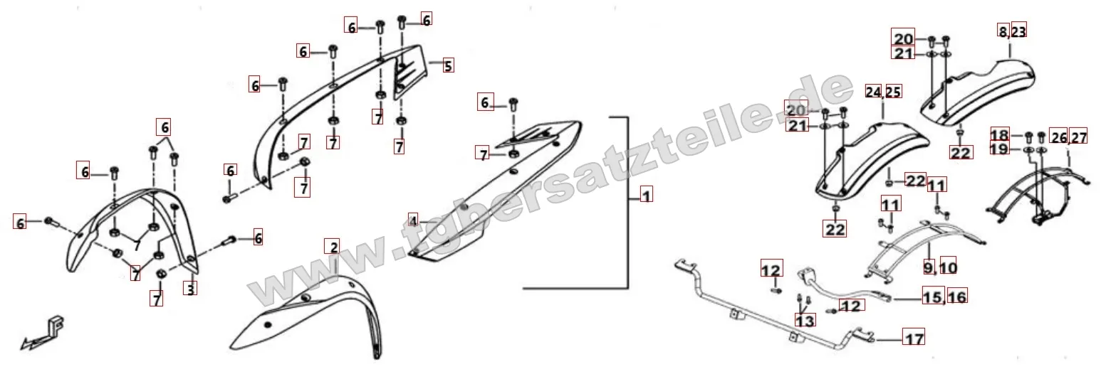 Kotflügelverbreiterung - Kotflügel vorne und hinten Kotflügelverbreiterung - Kotflügel vorne und hinten