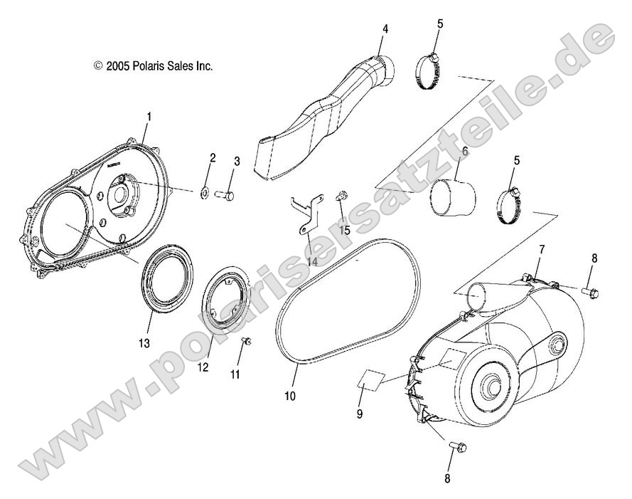 DRIVE TRAIN, CLUTCH COVER