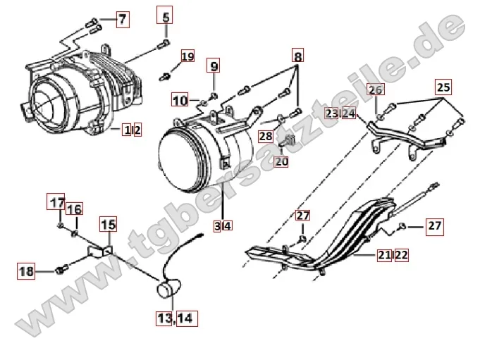 Scheinwerfer - Blinker vorne Scheinwerfer - Blinker vorne