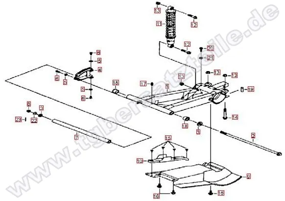 Schwinge hinten Schwinge hinten