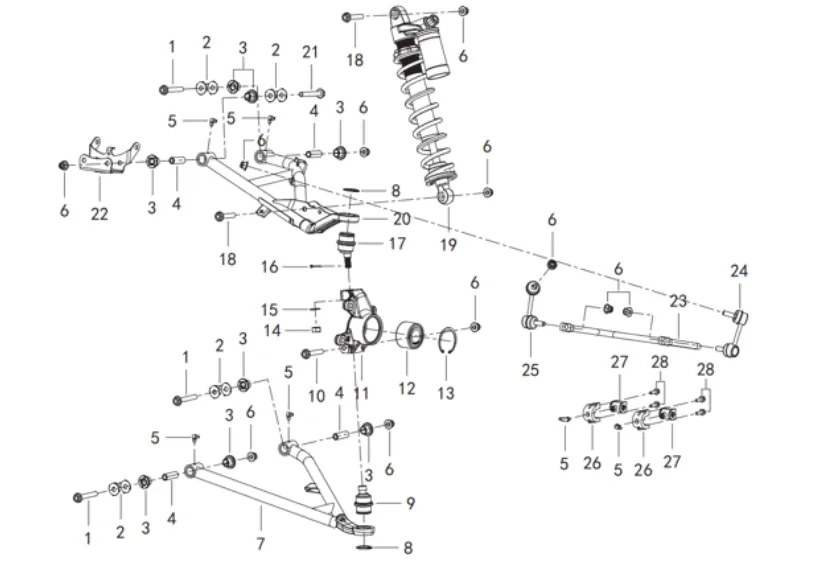 Vorderradaufhängung Vorderradaufhängung