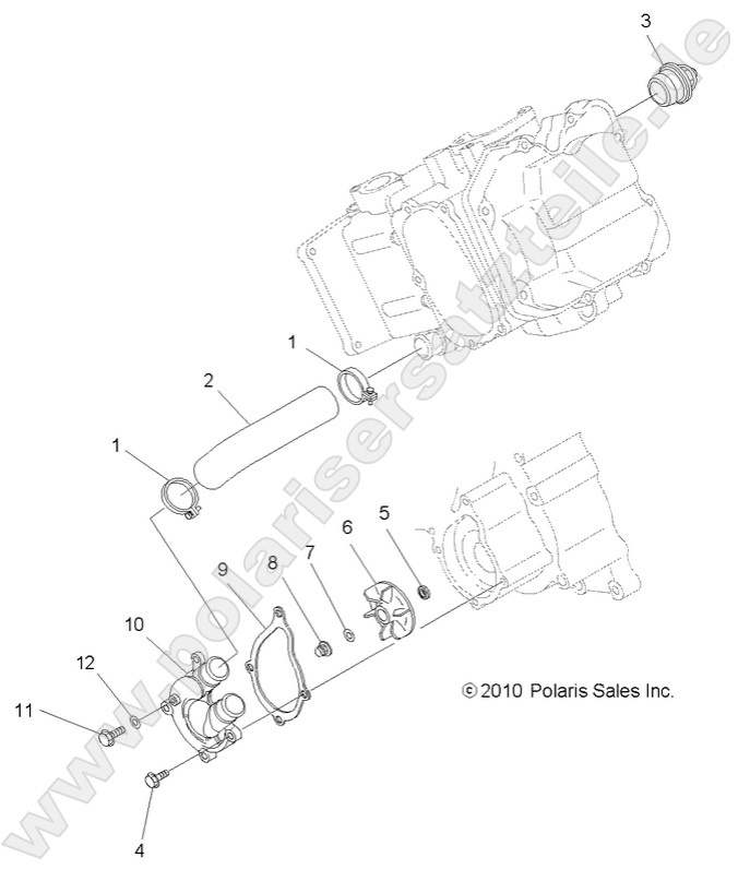 ENGINE, WATER PUMP ENGINE, WATER PUMP