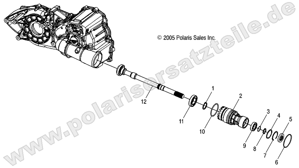 OUTPUT SHAFT, FRONT