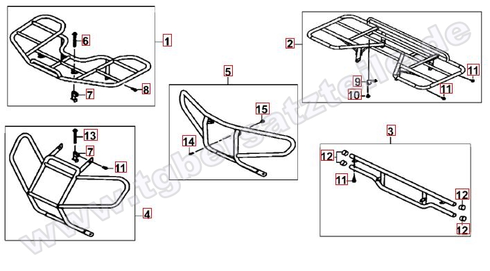 Gepäckträger vo. und hi.