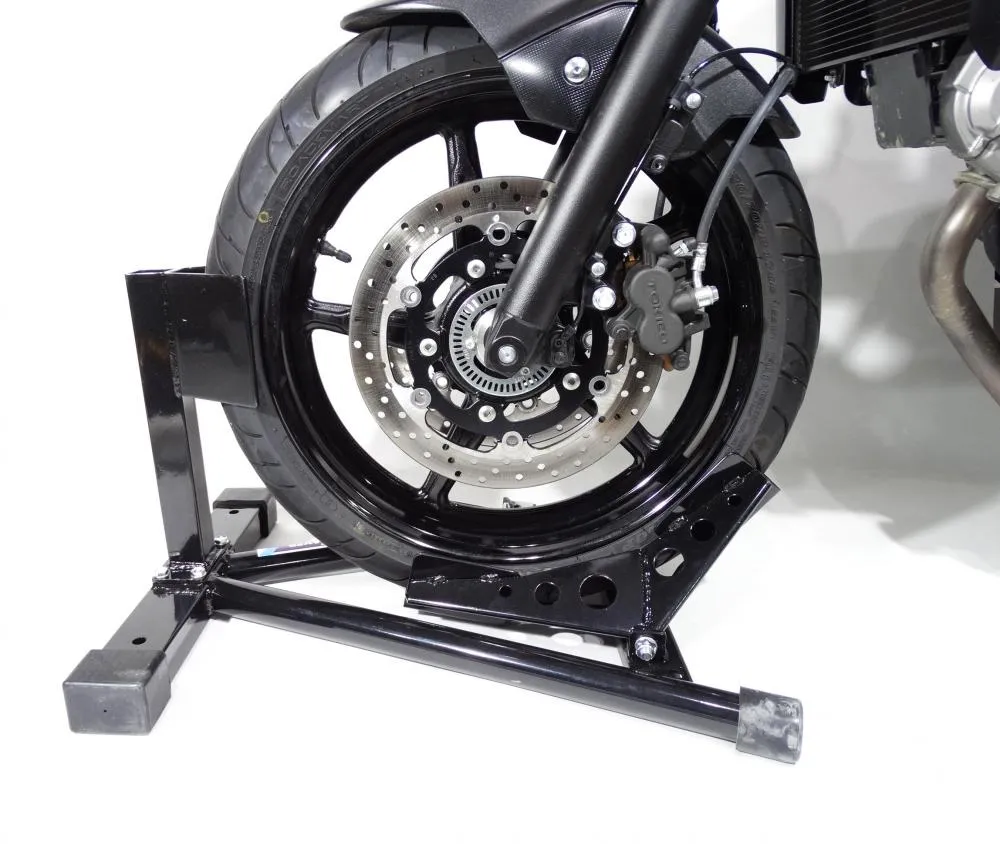 TMP Motorrad Vorderrad Transportständer Wippe 13" - 19" schwarz