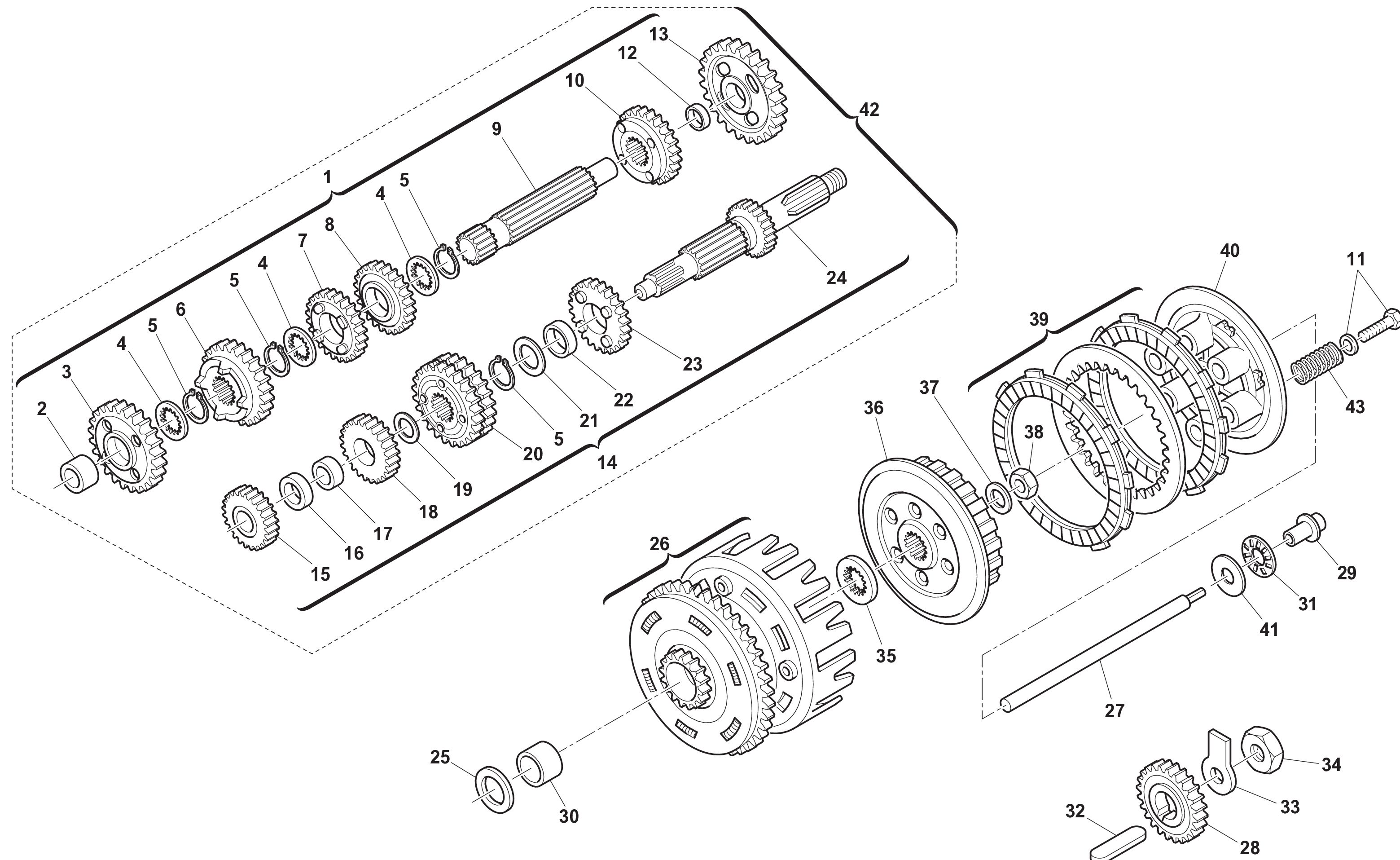 Getriebe - Kupplung Getriebe - Kupplung