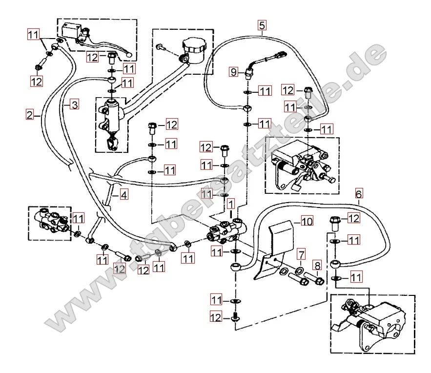 Bremsanlage hinten Bremsanlage hinten