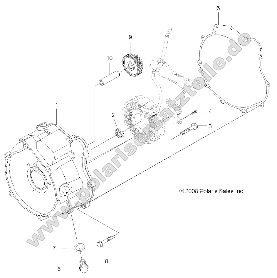 Engine, Magneto Cover
