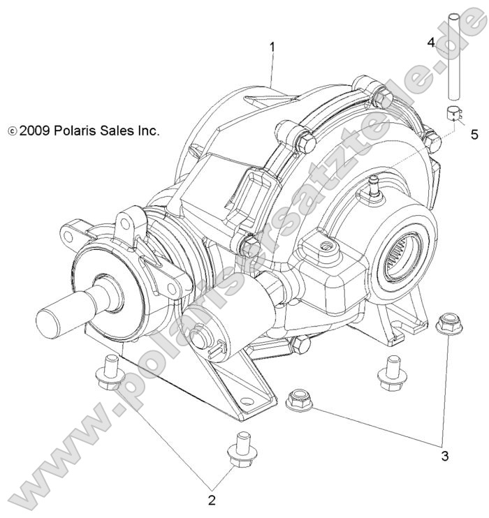 DRIVE TRAIN, REAR GEARCASE MOUNTING