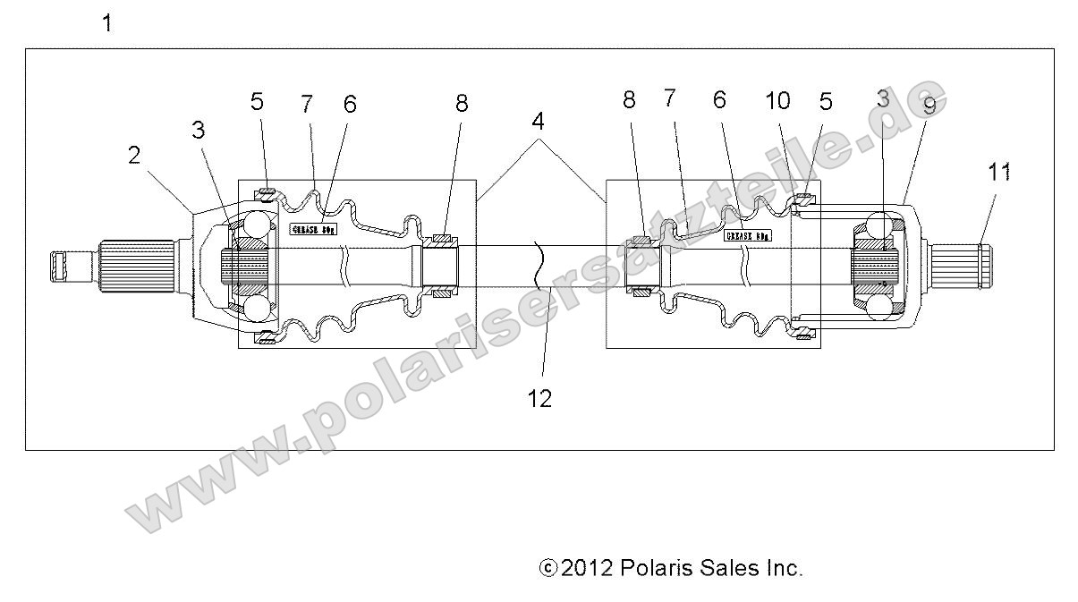 Drive Train, Front Half Shaft