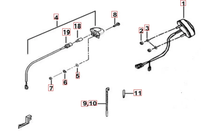 Rücklicht ohne Nebelschlussleuchte