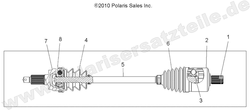 DRIVE TRAIN, DRIVE SHAFT, FRONT DRIVE TRAIN, DRIVE SHAFT, FRONT