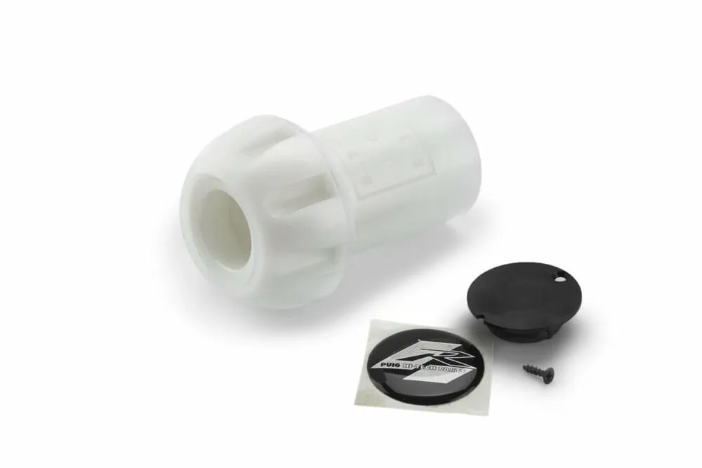 PUIG PUCK+CAP+KLEBENDE STURZPADS M10 08'C/WEISS - 3609B