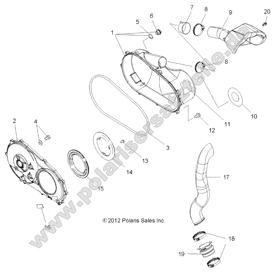 Body, Clutch Cover and Ducting Body, Clutch Cover and Ducting