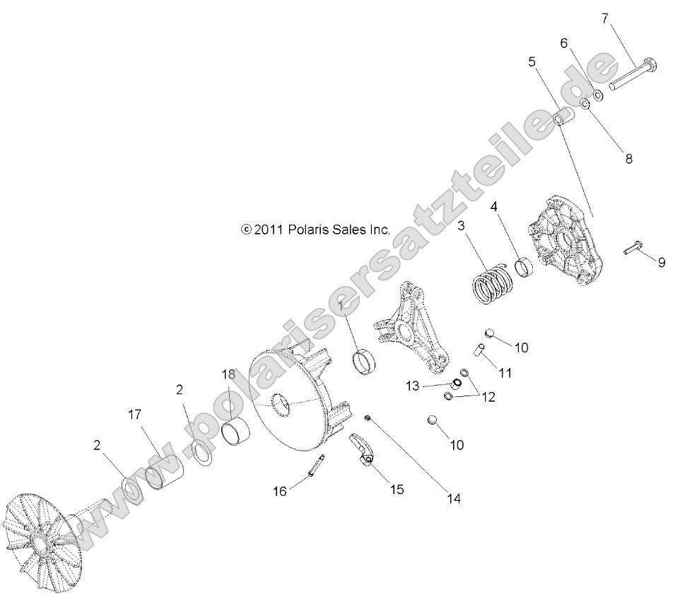 Drive Train, Primary Clutch Drive Train, Primary Clutch