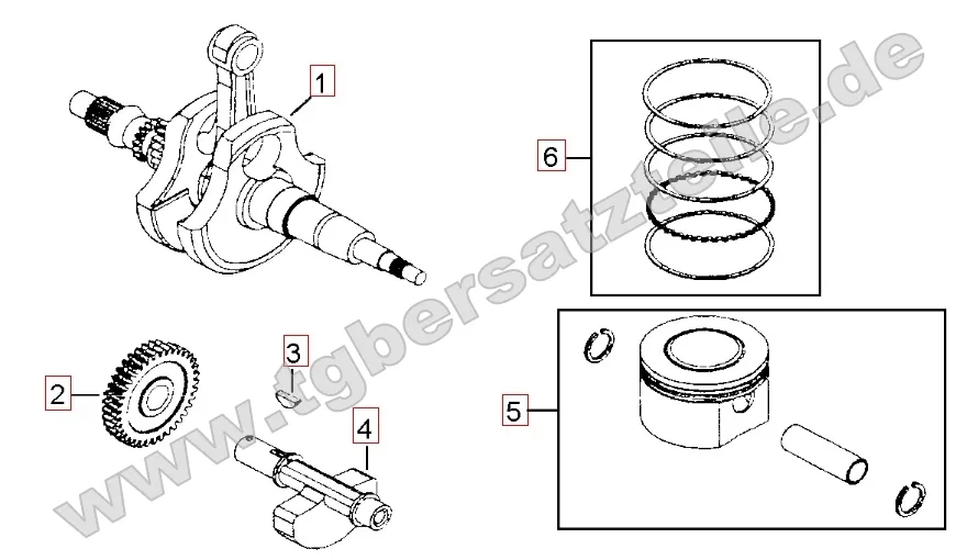 Kurbelwelle - Kolben Kurbelwelle - Kolben