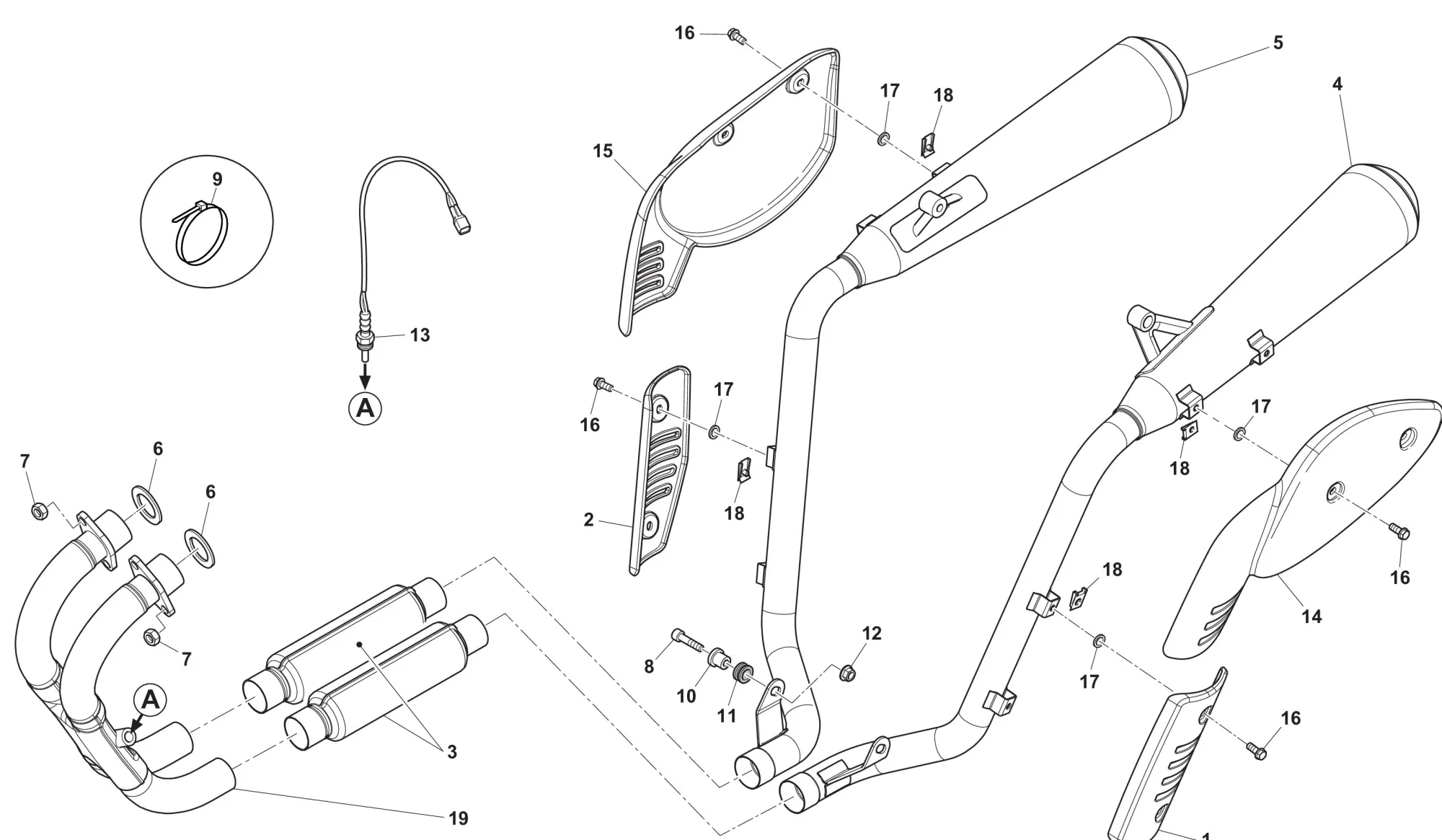 Auspuffsystem Six Days Auspuffsystem Six Days