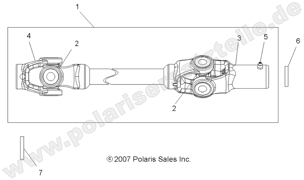 DRIVE TRAIN, FRONT PROP SHAFT DRIVE TRAIN, FRONT PROP SHAFT