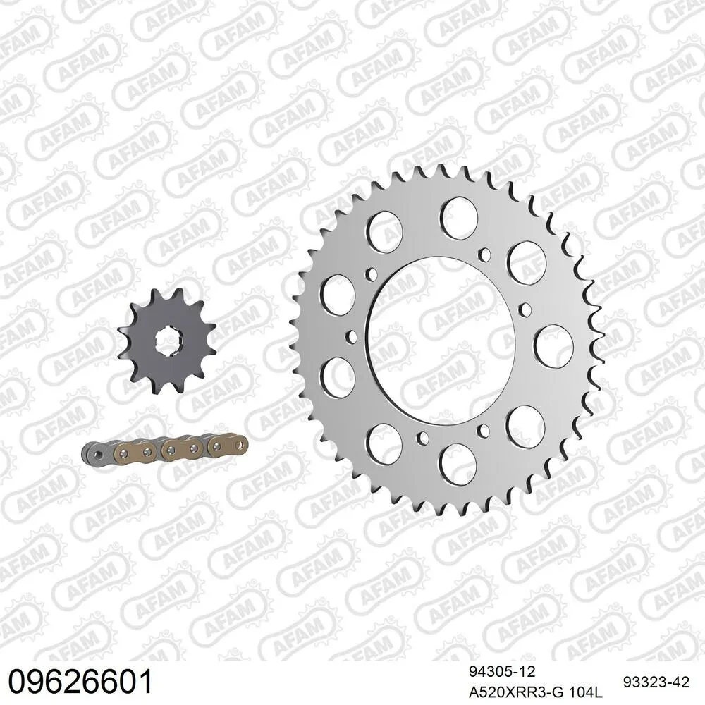 AFAM Kettensatz Aluminium 520 XRR3-G 12x42 - Gasgas 250 Pampera 2002 - 09626601