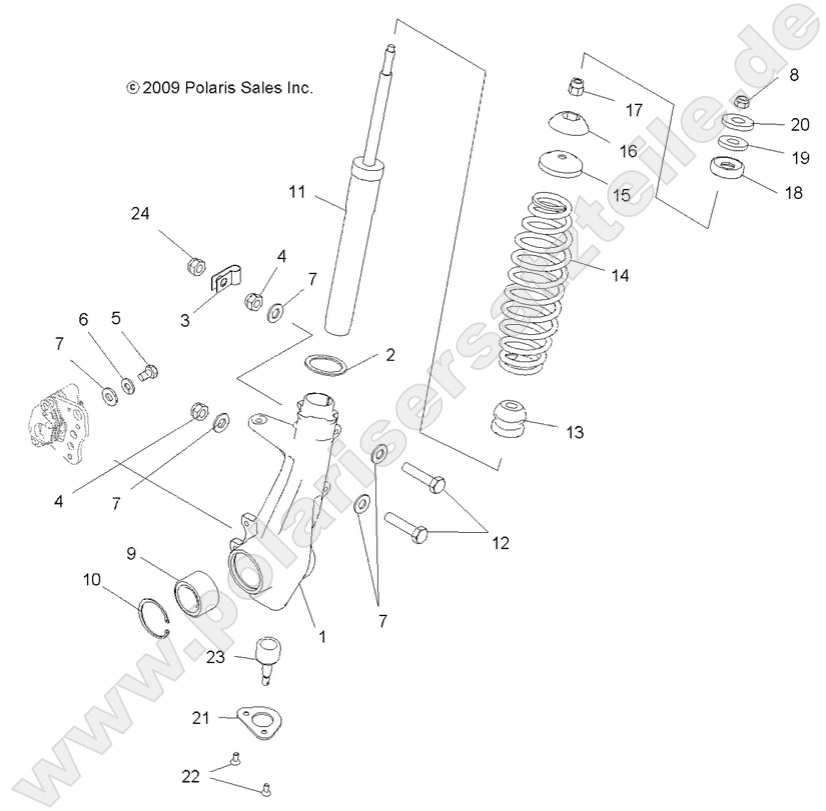 SUSPENSION, FRONT STRUT SUSPENSION, FRONT STRUT