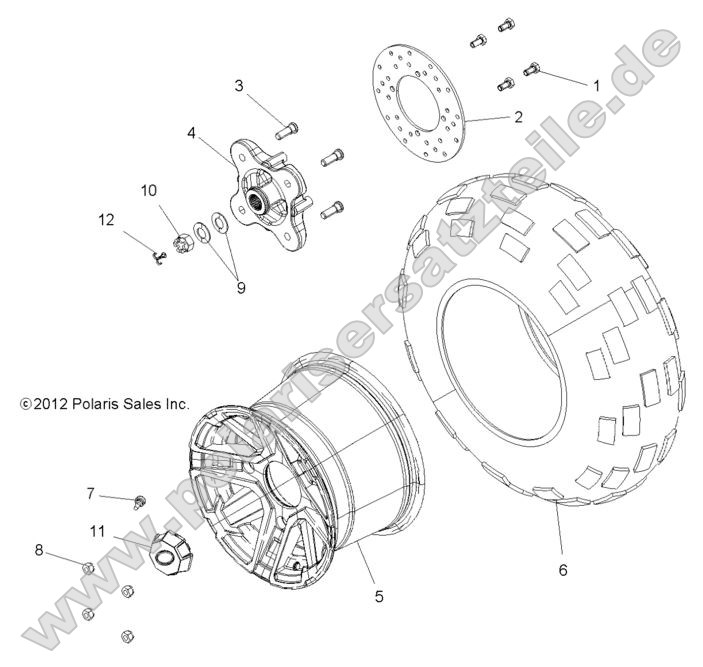 Wheels, Rear (49RGRWHEELRR13900XPCAST) Wheels, Rear (49RGRWHEELRR13900XPCAST)