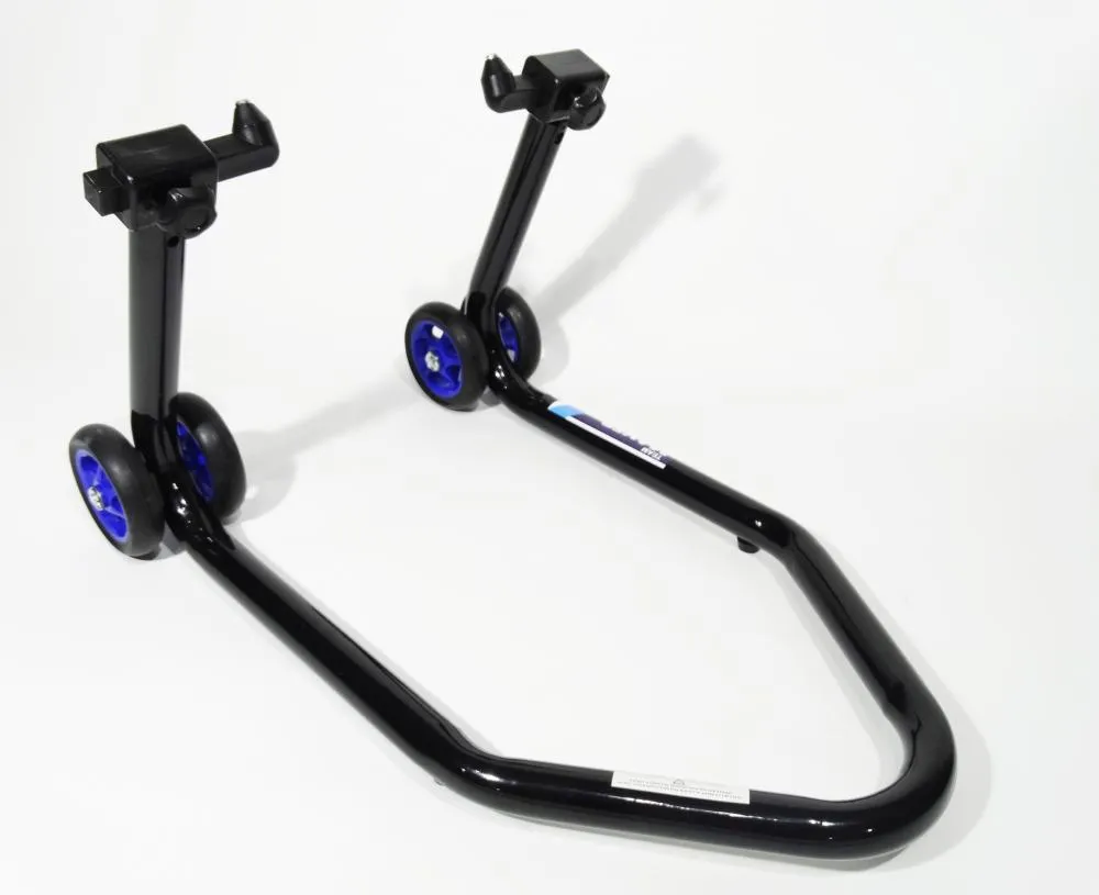 TMP_Vorderrad_Montagestaender_schwarz_blau_mit_Dornaufnahme_6702_2 TMP Vorderrad Montageständer schwarz-blau mit Dornaufnahme