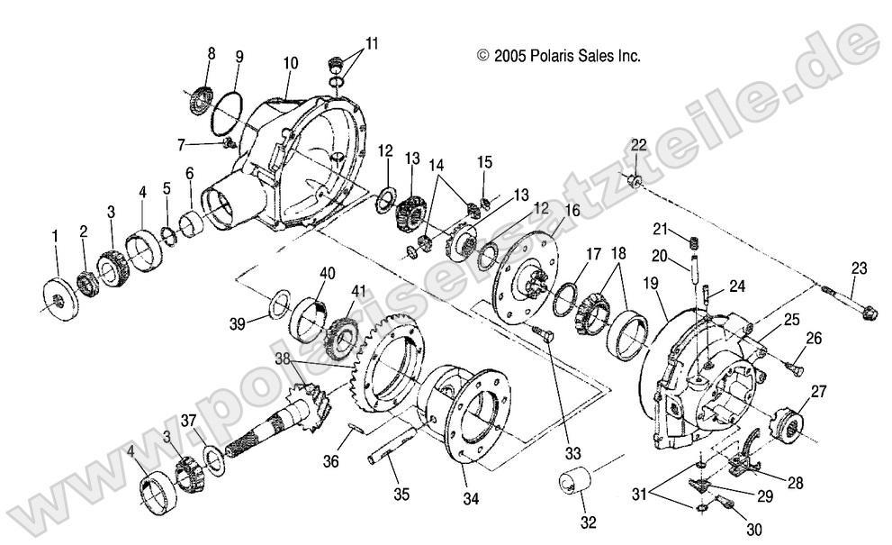 Gearcase, Rear Gearcase, Rear