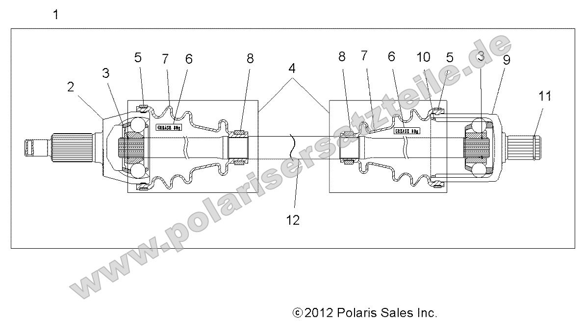 Drive Train, Front Half Shaft