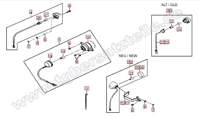 Rücklicht - Blinker hinten