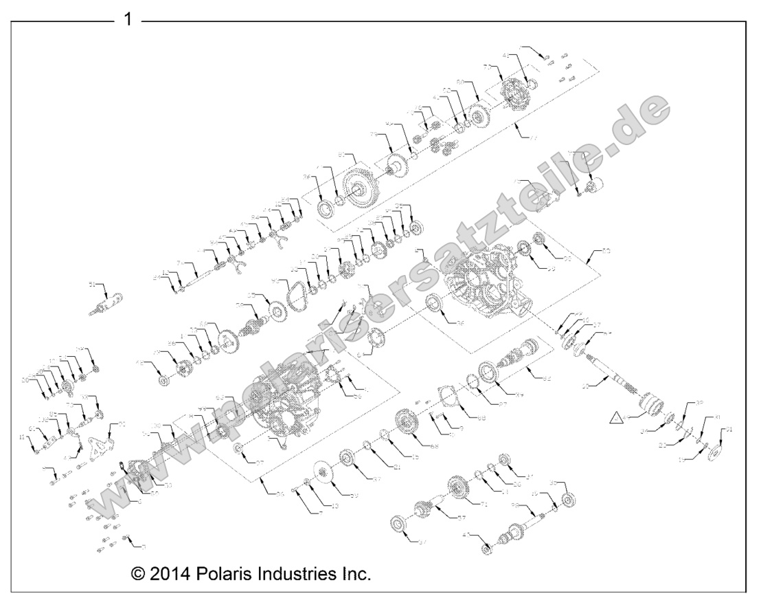Drive Train, Main Gearcase, Internals Drive Train, Main Gearcase, Internals