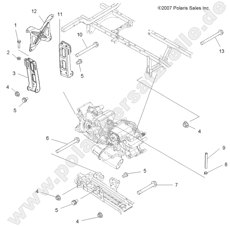 DRIVE TRAIN, MAIN GEARCASE MOUNTING