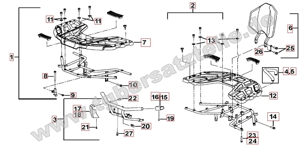 Gepäckträger Plastik Gepäckträger Plastik