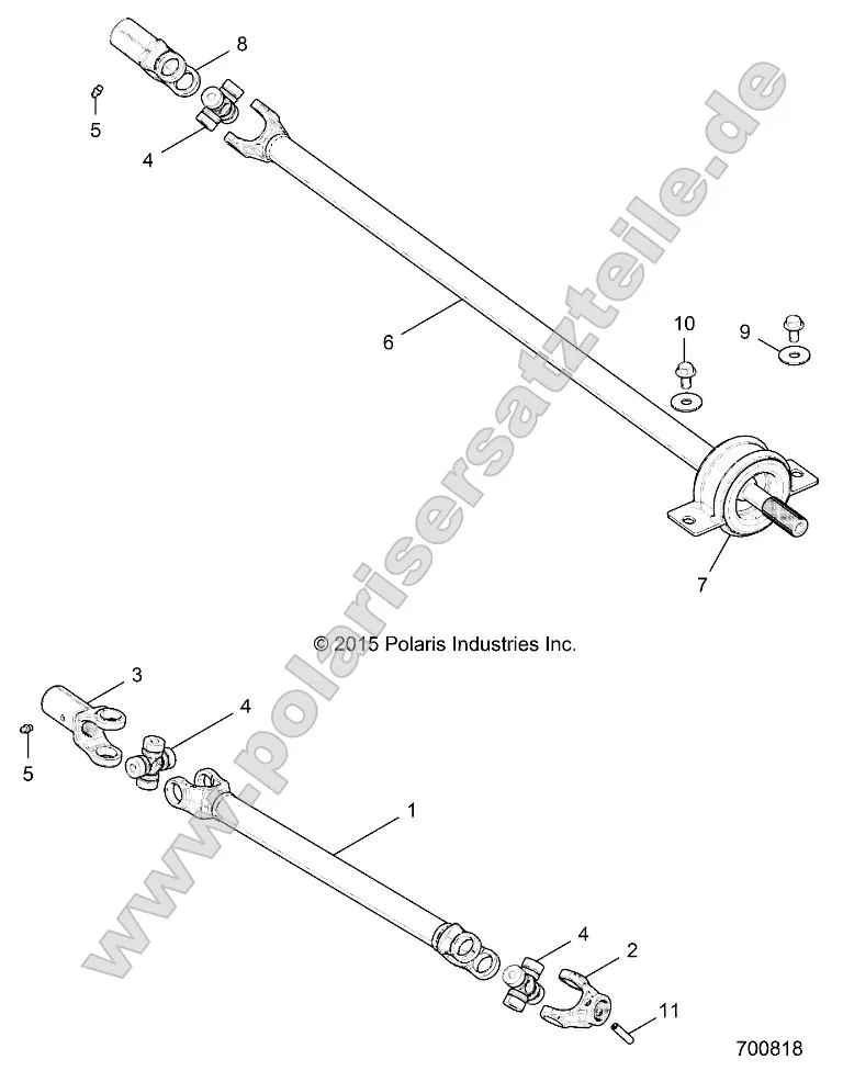 Drive Train, Front Prop Shaft Drive Train, Front Prop Shaft