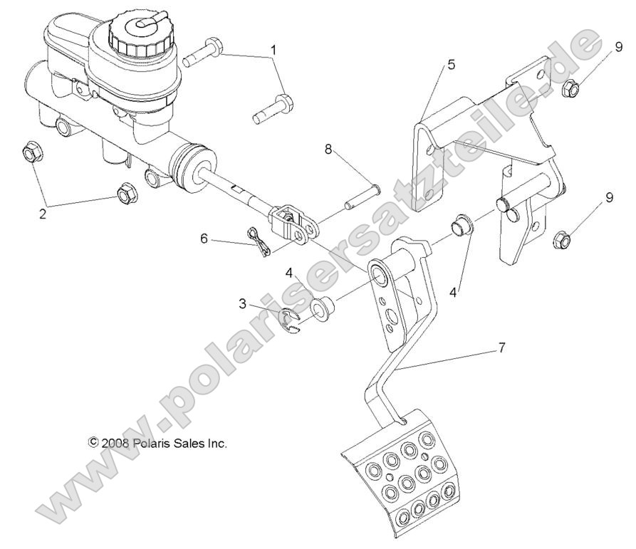 Brakes, Pedal and Master Cylinder Mounting