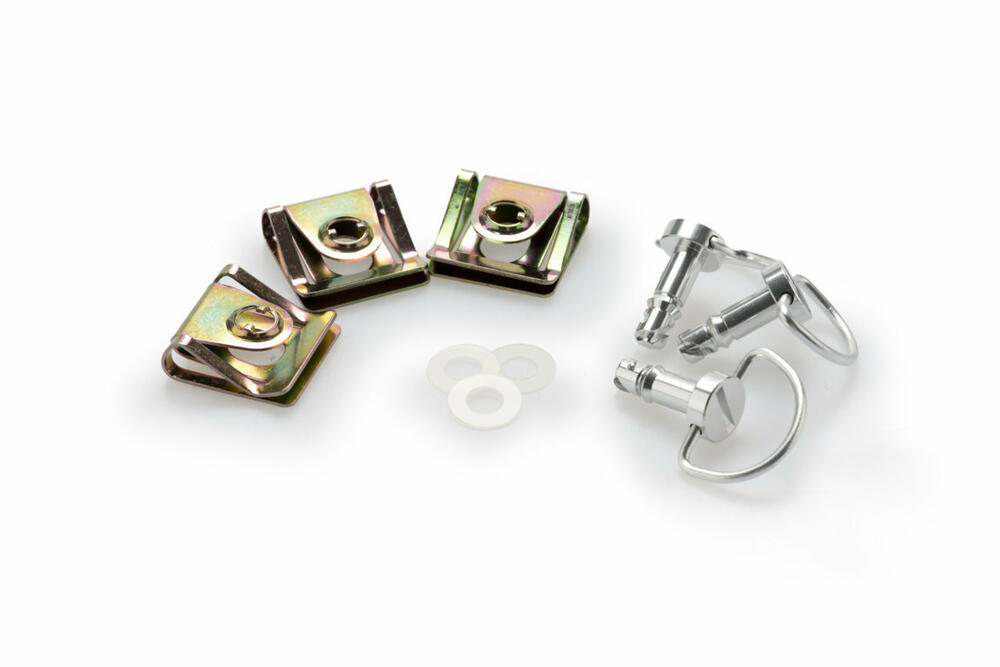 PUIG BOX 3 FAST SCHRAUBEN+HALTER SILBER - 5484D