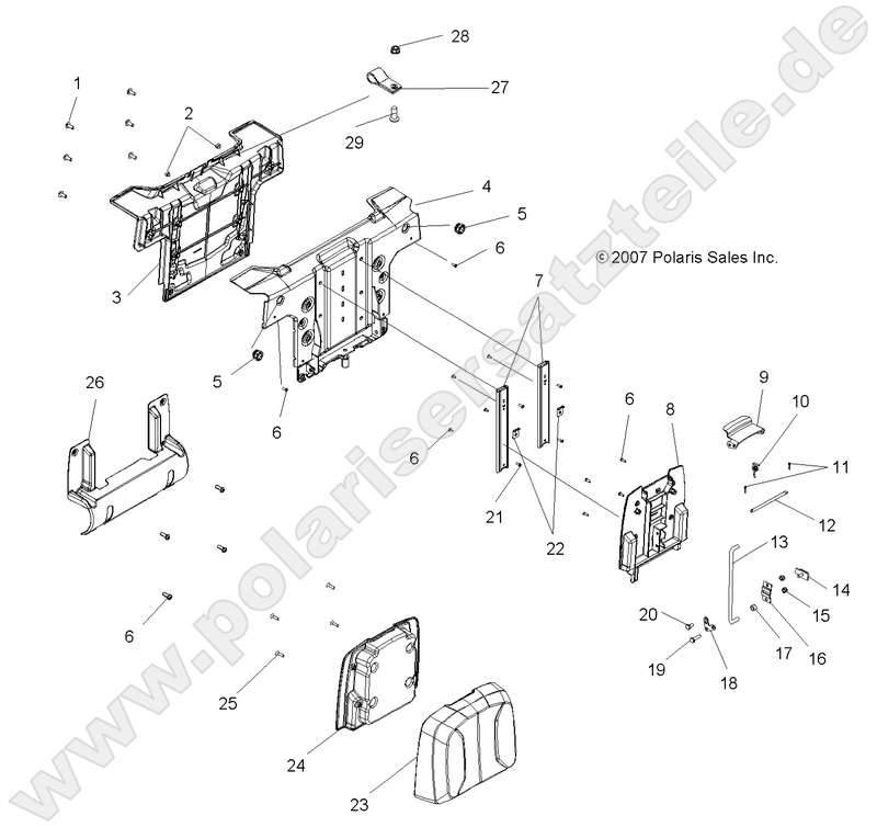 BODY, PASSENGER SEAT BACK BODY, PASSENGER SEAT BACK