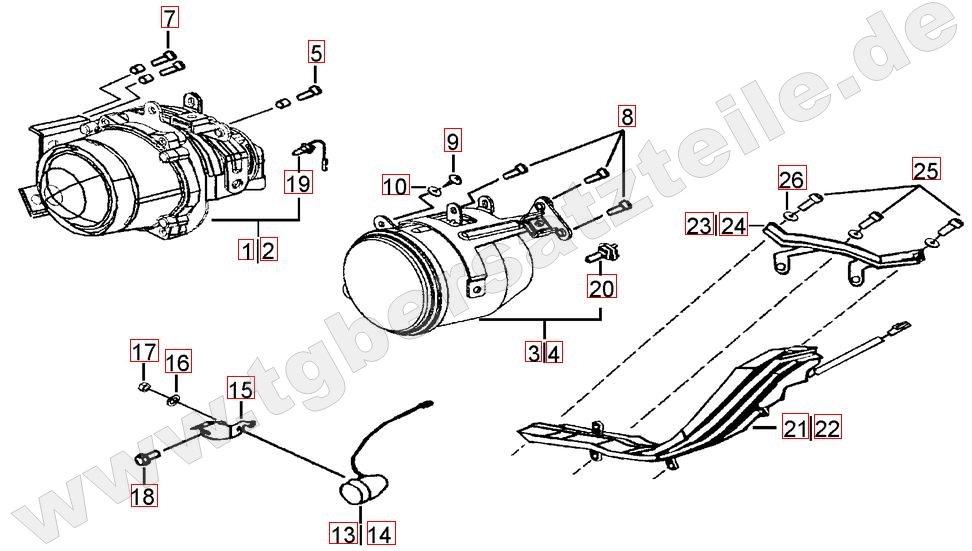 Scheinwerfer - Blinker vorne