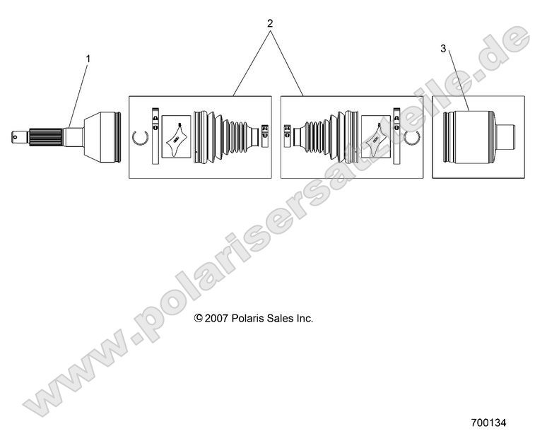 Drive Train, Mid Drive Shaft