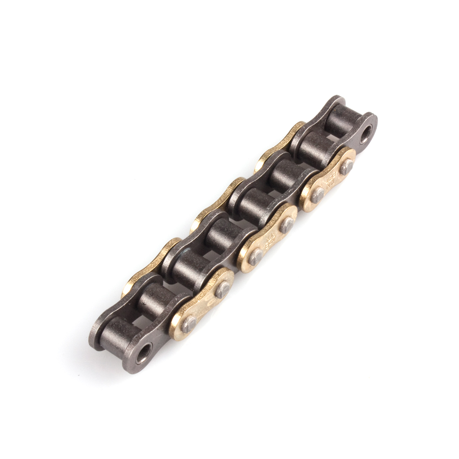 _Ebay_20neu_202014AfamKettenA428MX_G AFAM MX-G Kette 428 gold-schwarz - 122 Glieder - Clip Schloß - Motocross