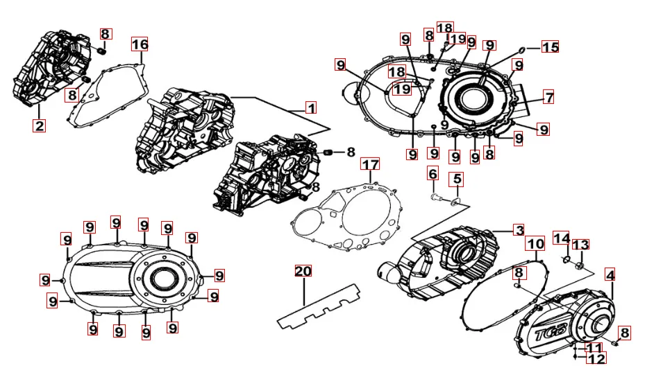 Motorgehäuse Motorgehäuse