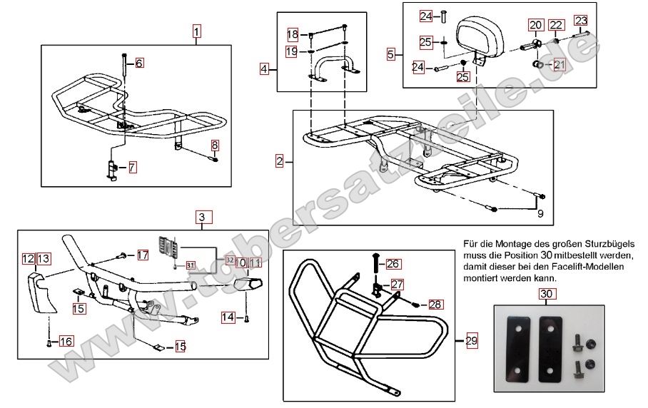 Gepäckträger vorne und hinten