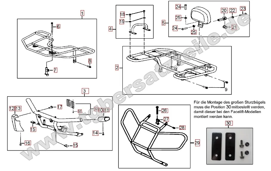 Gepäckträger vorne und hinten