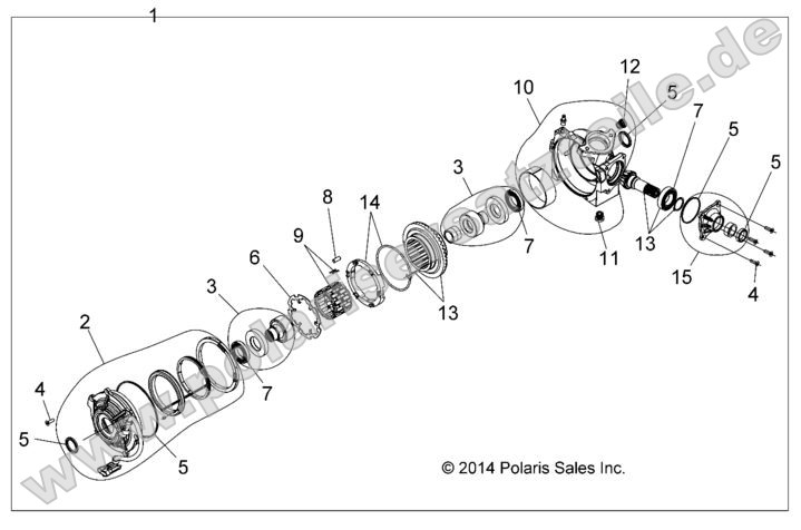 Drive Train, Front Gearcase Internals