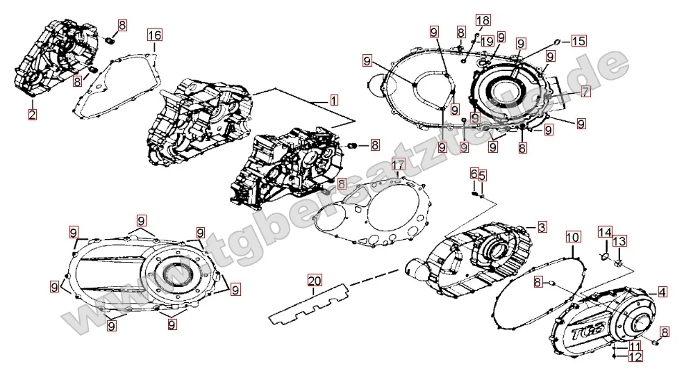 Motorgehäuse Motorgehäuse