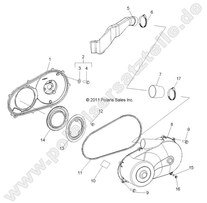DRIVE TRAIN, CLUTCH COVER