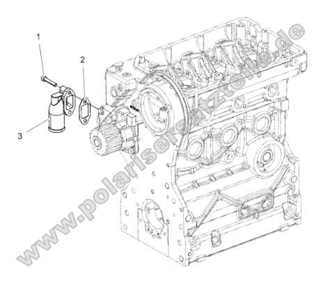 Engine, Water Inlet Flange Engine, Water Inlet Flange