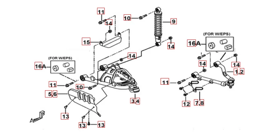 Federbein vorne Federbein vorne