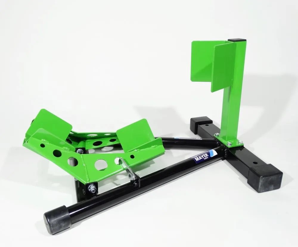 TMP_Motorrad_Vorderrad_Transportstaender_Wippe_13_19_gruen_6676 TMP Motorrad Vorderrad Transportständer Wippe 13" - 19" schwarz/grün