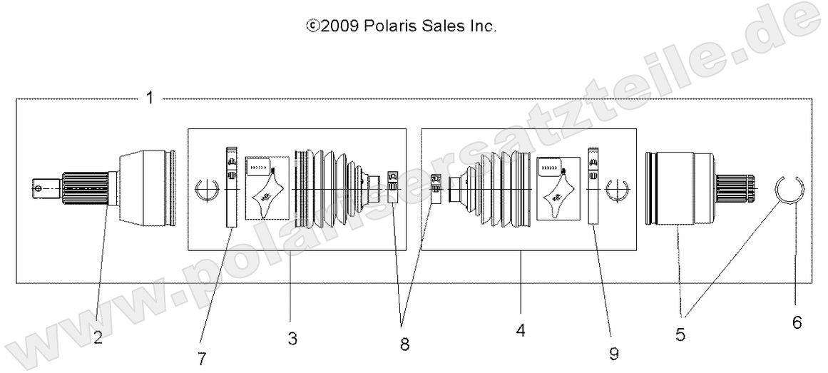 DRIVE TRAIN, DRIVE SHAFT, FRONT DRIVE TRAIN, DRIVE SHAFT, FRONT
