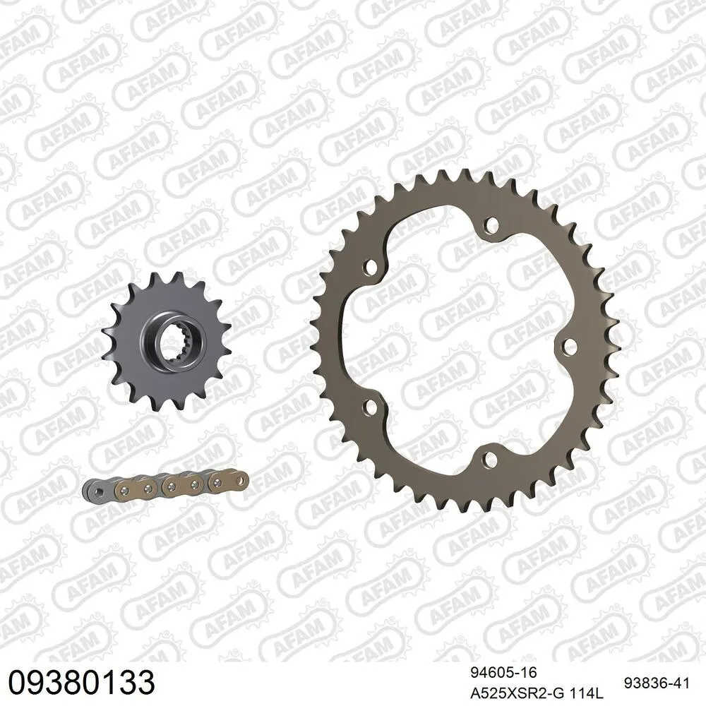 AFAM Kettensatz Aluminium 525 XSR2-G 16x41 - Mv Agusta Brutale 800 RR 2015-23 - 09380133